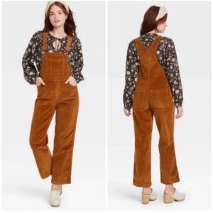 Universal Thread Women's Brown Corduroy Overalls